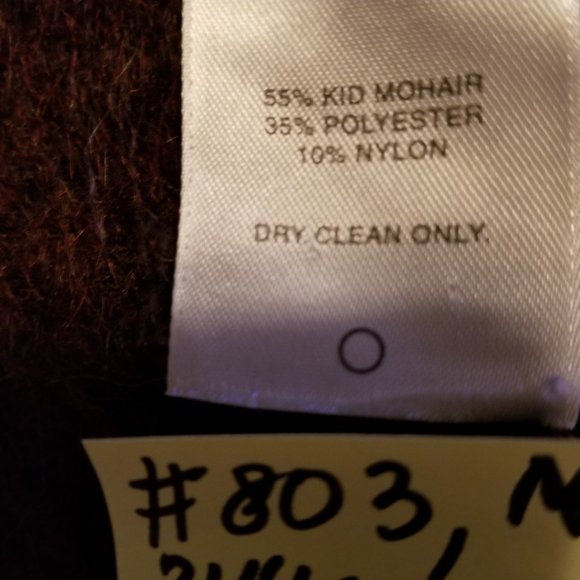 NWOT Classiques Entier Brown V-Neck S #Mohair Wool Crew Neck Sweaters #Hot Fall - Picture 6 of 16